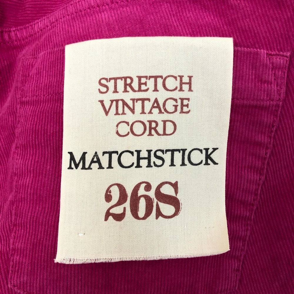 J.Crew Vintage Stretch Matchstick Pink Cords 26 - Picture 4 of 6